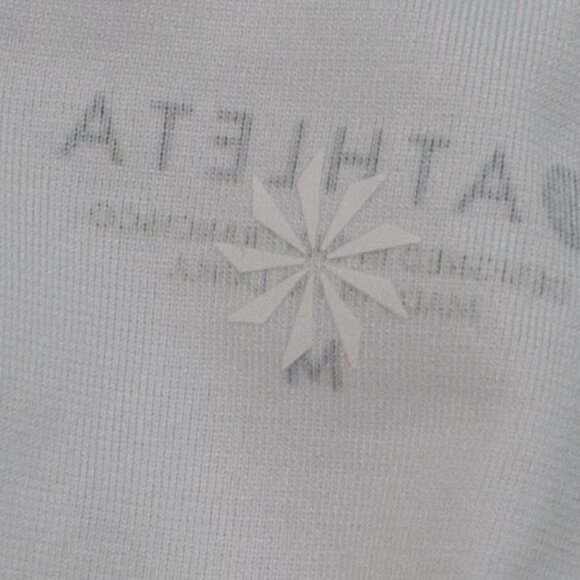 Athleta Kettlebella Train Tee Shirt Womens Medium M White T Top Athletic L05X - Picture 5 of 7